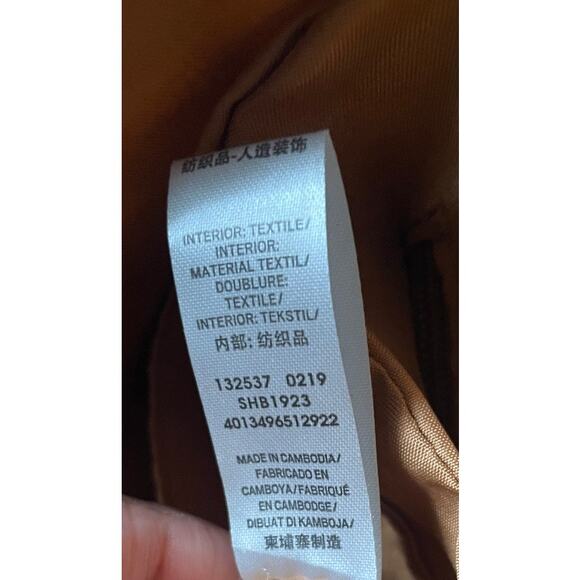 Fossil Womens/Teen Off White/Beige Floral Coated Canvas Crossbody bag Casual - Picture 7 of 7